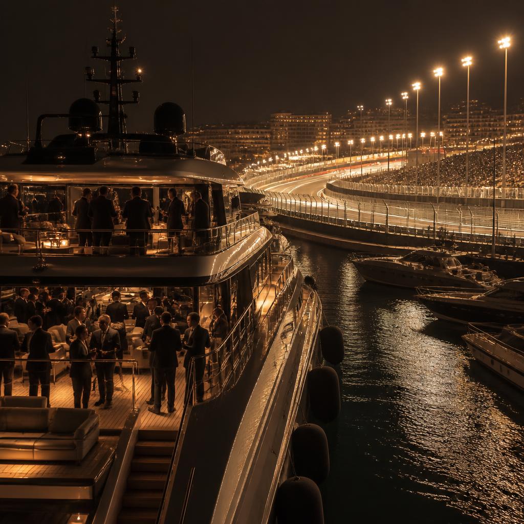 Next stop Abu Dhabi F1 — Formula 1 hospitality aboard the 66m yacht AHS. VIP packages and sponsorships on request.