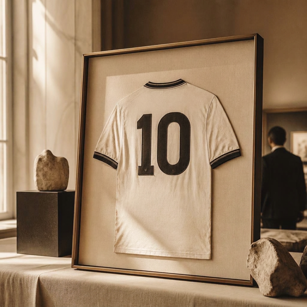Authentic Messi #10 jersey — verified, for the most discerning collector. Auction ends 31 August 2026. Among the first 100 registered bidders, we are giving away 2 tickets to Bayern vs Stuttgart.
